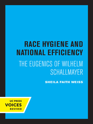 cover image of Race Hygiene and National Efficiency